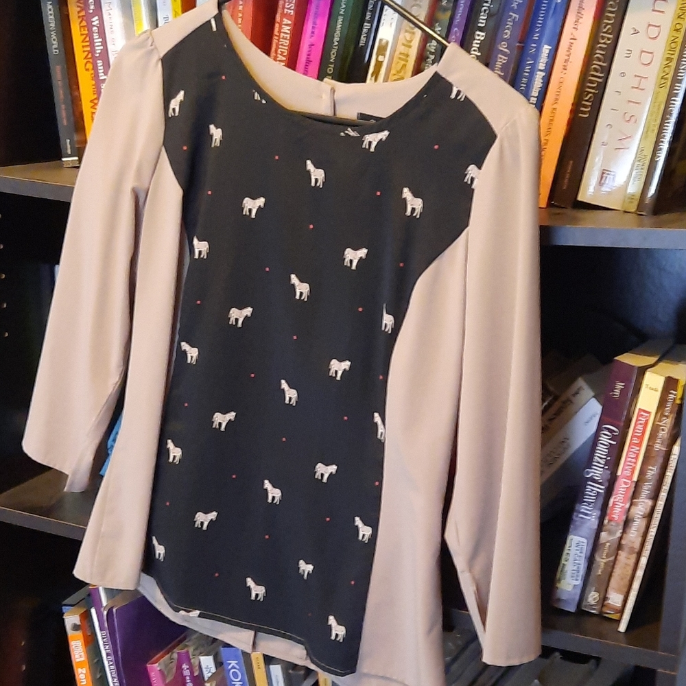 Zebra print blouse